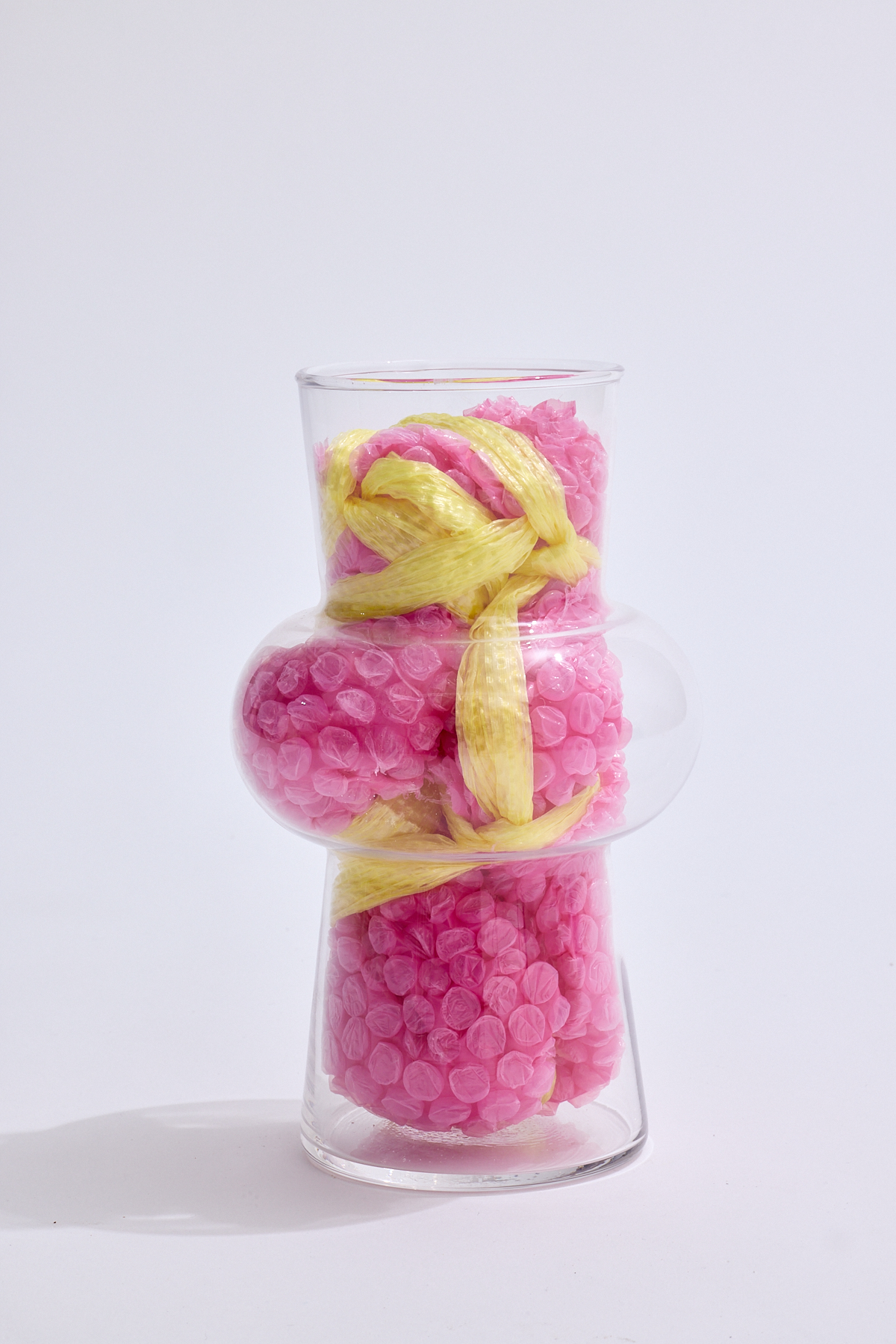 Anima-in anima installation by oneg - glass and mixed media exploring body exterior and interior